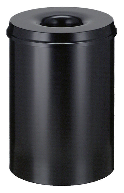 Vepa Bins - Papierbak+vlamdover vepabins 30liter 33.5cm zwart