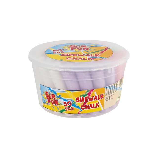 Sidewalk Chalk Sun Sun Fun 105x25mm 8x6 Farben im Eimer