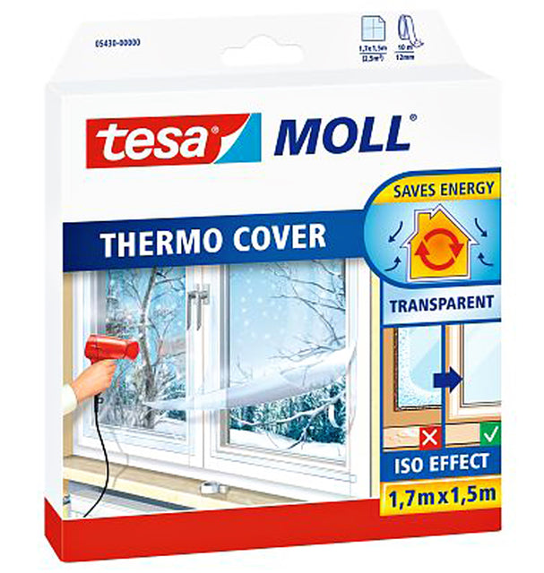 TESA - Huile d'isolation Moll 05430 pour Windows 1.5mx1,7m Transparent | 6 pièces