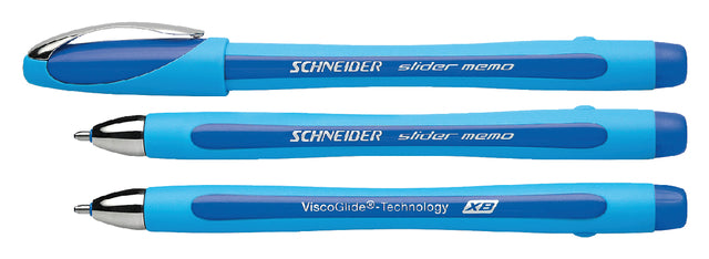 Schneider - Balpen memo xb blauw | 10 stuks