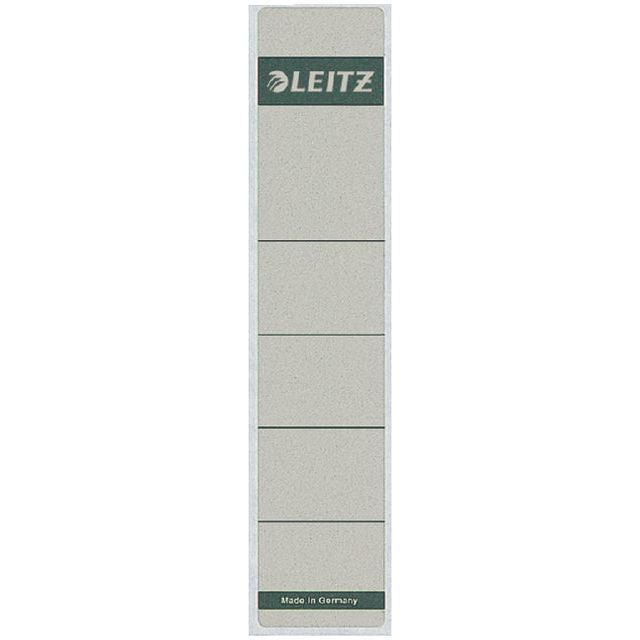 Leitz - Teppichetikett schmal/kurz 39x192mm Selbstadhäsive Grau | 10 Stücke