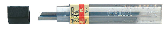 Pentel - Potloodstift pentel b 0.5mm 12st zwart | 12 stuks