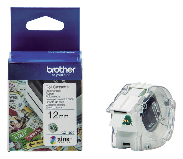 Bruder - Etikett Label CZ -1002 12mmx5m Farbdruck