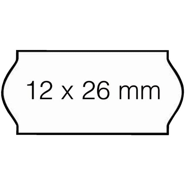 Sato - Prijsetiket 12x26mm samark afneembaar wit | 36 stuks