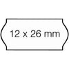 Sato - Prijsetiket 12x26mm samark afneembaar wit | 36 stuks