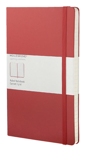 Moleskine - cahier grande ligne 130x210 mm rouge