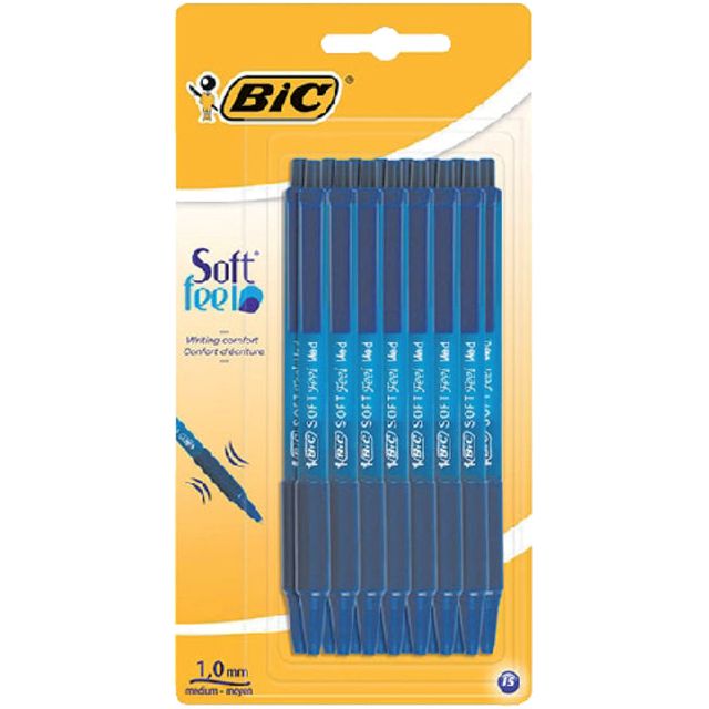 Bic - Balpen bic soft feel clic m blauw | 10 stuks