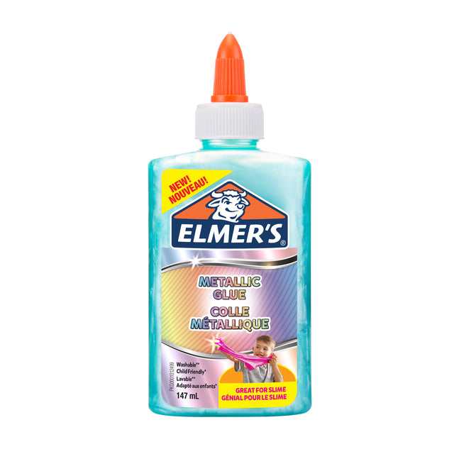 Elmer's - Glue pour enfants métallique 147 ml bleu