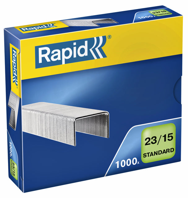 Rapid - Staples 23/15 Galvanisé Standard 1000 pièces