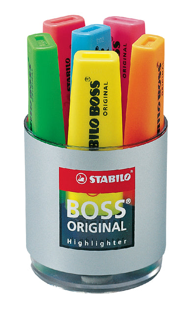 STABILO - Markeerstift boss bureauset 70/6 6st ass | 5 stuks