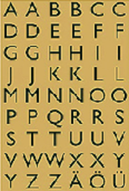 HERMA - Etiket herma 4145 13x12mm letters a-z zw op gd