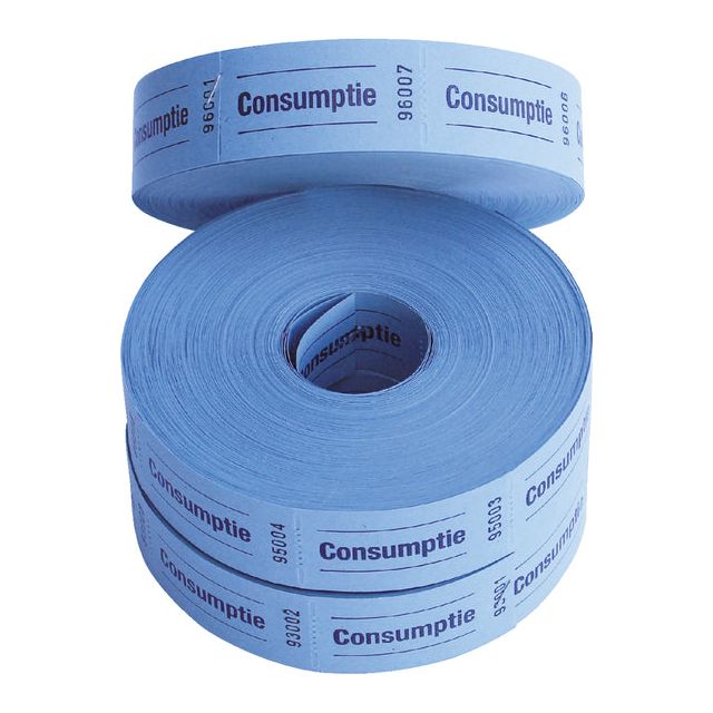 Combicraft - Consumptiebon combicraft 57x30mm 2zijdig blauw