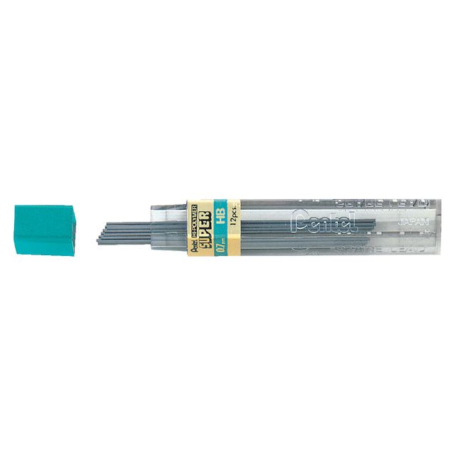 Pentel - Potloodstift pentel hb 0.7mm 12st zwart | 12 stuks