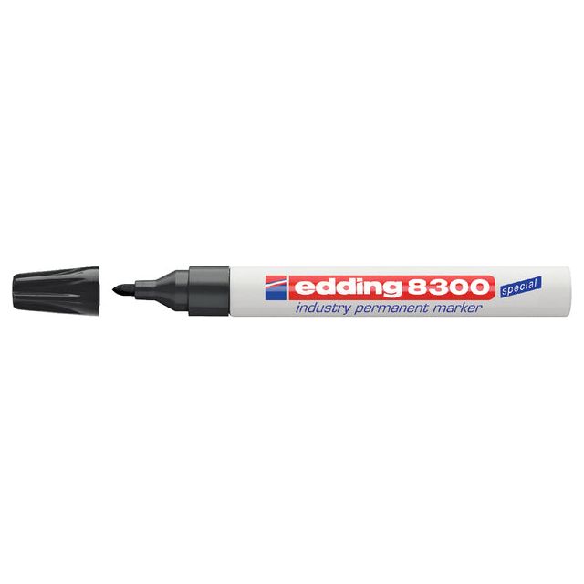 Edding - Viltstift edding 8300 industrie rond 1-3mm zwart