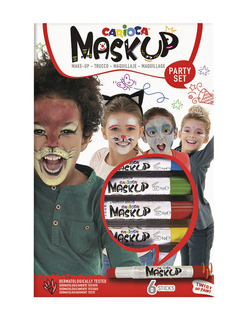 Cararioca - Maquilage Fliesenmasken -Party -Set, Box mit 6 Markierungen