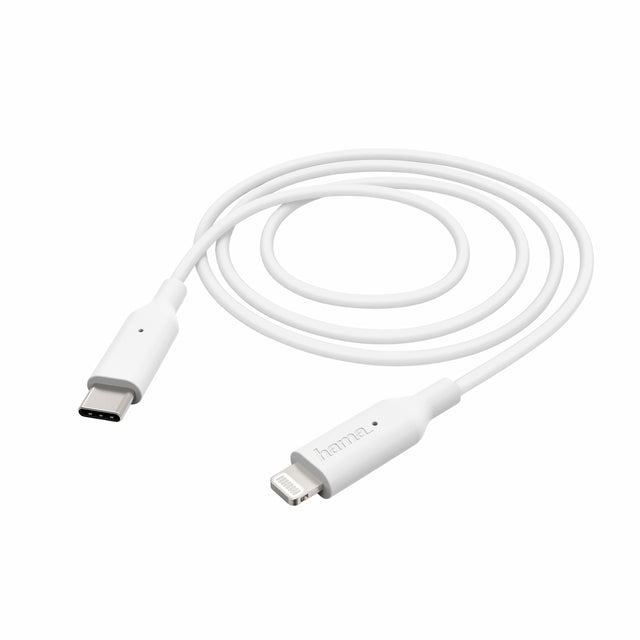 Cable Hama USB Lightning-C 1 mètre blanc