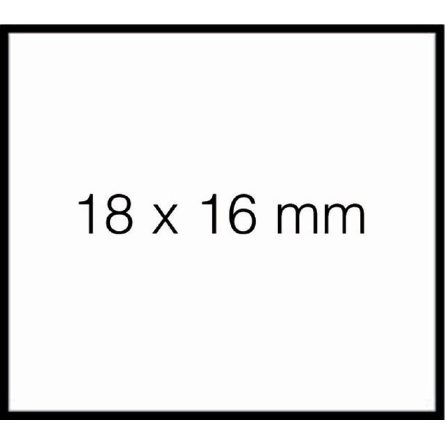 Sato - Preisetikett 18x16mm Duo 16 abnehmbares Weiß | 50 Stück