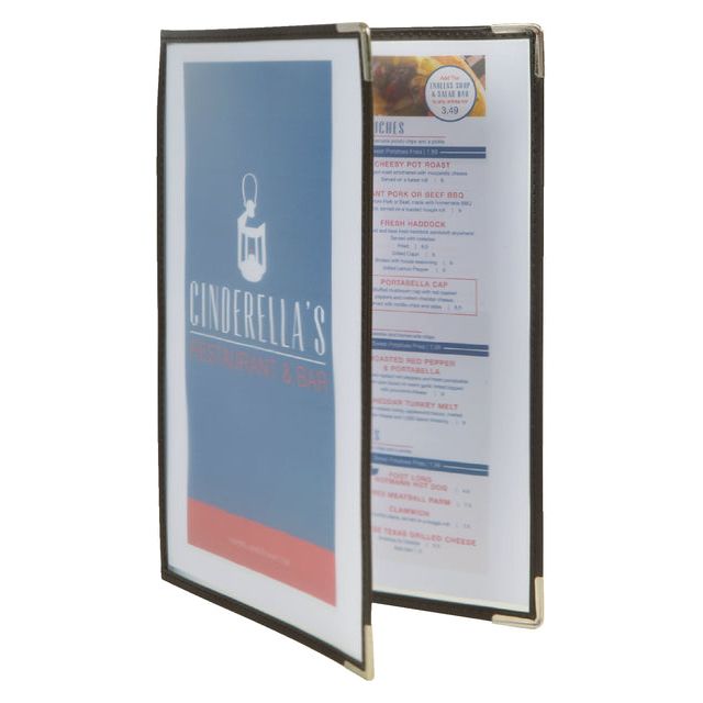 SECURIT - MENU A4 2-PIEE POUR 4 pages transparentes