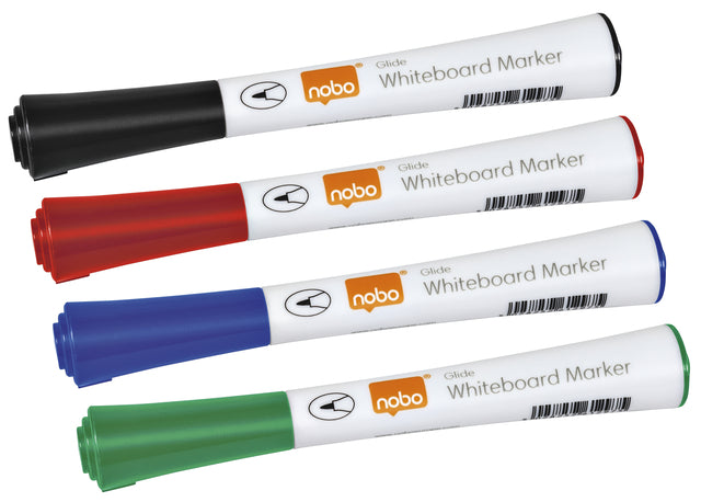 Nobo - Viltstift nobo whiteboard glide rond 1mm ass | 10 stuks