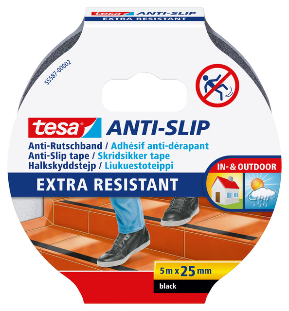 Tesa - Anti -slip 55587 25 mmx5m noir