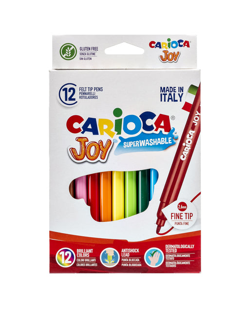 Cararioca - Felt -Tip stylos Joy Set de 12 couleurs | 48 pièces