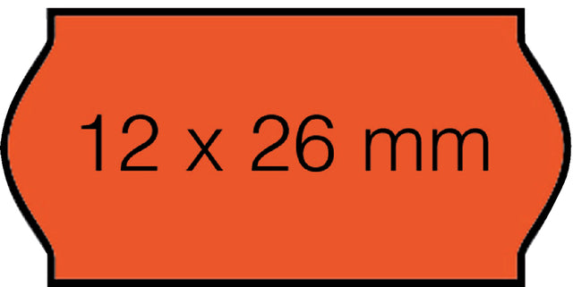 Open-Data - Prijsetiket 12x26mm open-data c6 permanent fl rood