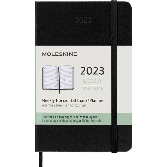 Moleskine - Agenda 2023 msk 12mnd pocket 7d/2p hc zw