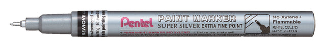 Pentel - Viltstift pentel mfp10 rond 0.7mm zilver | 12 stuks