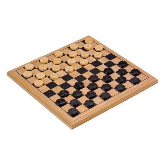 Jeux de Longfield - Damspel Hout 30x30cm