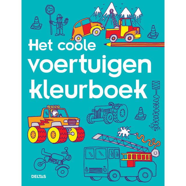 Deltas - Kleurboek  het coole voertuigen kleurboek | 3 stuks