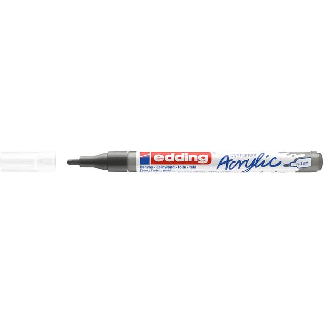 Edding - Acrylmarker EDDing E -5300 Fein Anthrazit | 10 Stücke