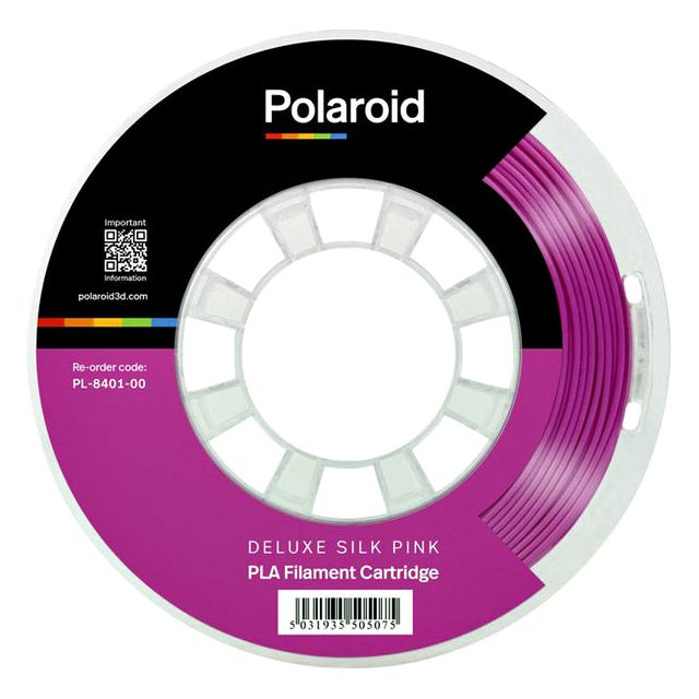 Polaroid - filament PLA de soie de luxe universel 3D, 250 g, rose