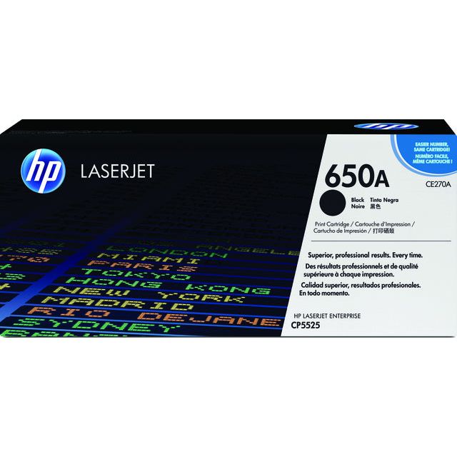 HP - Tonercartridge  ce270a 650a zwart