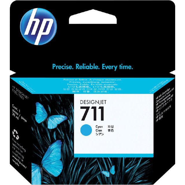 HP - Cartouche d'encre 711, 29 ml, OEM CZ130A, Cyan