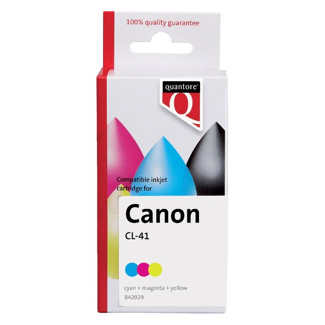 Quantore - Inkcartridge Canon CL -41 Farbe | Blasen Sie ein 1 Stück | 35 Stücke