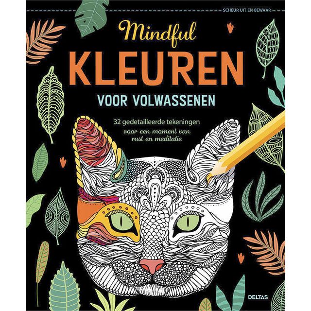 Deltas - Kleurboek  mindful kleuren voor volwassenen