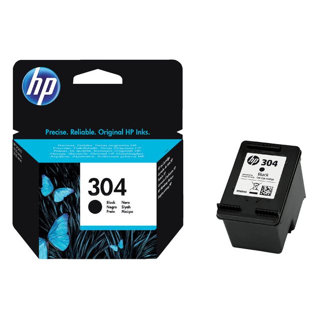 HP - Inkcartridge N9K06AE 304 Schwarz