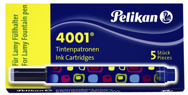 Pelikan - Tintenmuster 4001 für Lamy Fountain Pen Blue Box mit 5 Teilen | 20 Stücke