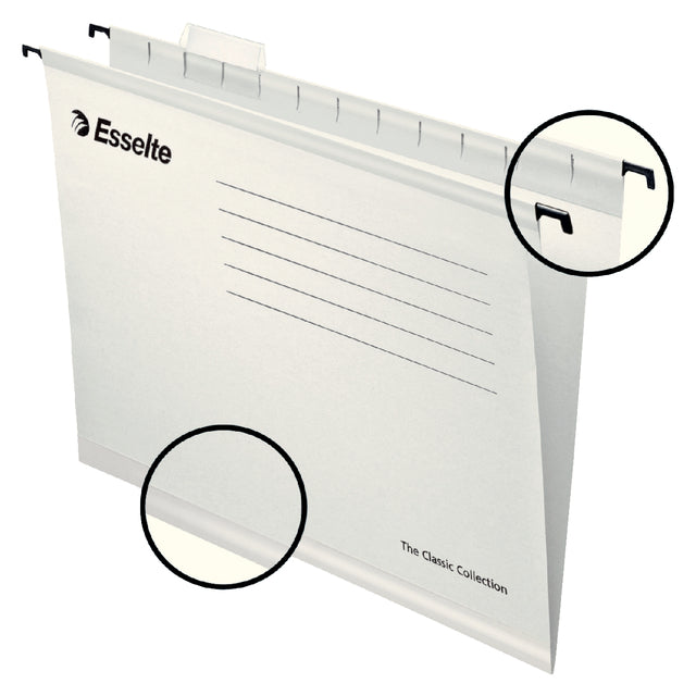 Pendaflex - Hangmap esselte classic a4 v-bodem 345x240mm wit