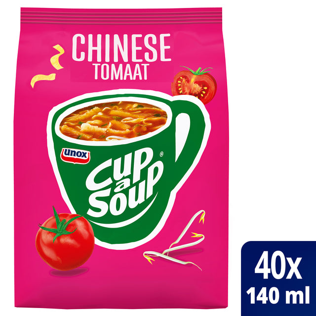 Tasse une vente à la soupe-tasse, tomate chinoise, 140 ml, 40 portions sac