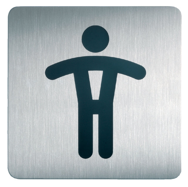 Durable - Icône Infobord Square WC Men 150 mm