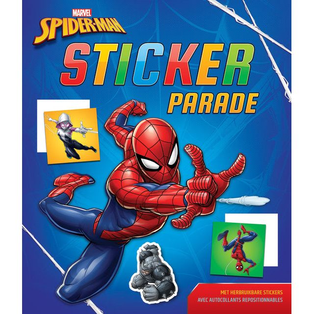 Deltas - Kleur-en stickerbk  stickerparade spider-man