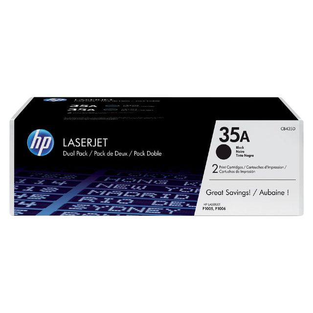 HP - TonerCartridge CB435AD 35A Black 2X