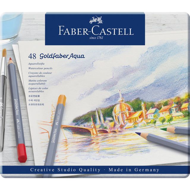 Faber Castell - farbige Stifte Faber -castell Goldfaber Aquarel Blik von 48 Assisti -Stücken | Setzen Sie ein 48 -Stück | 20 Stücke