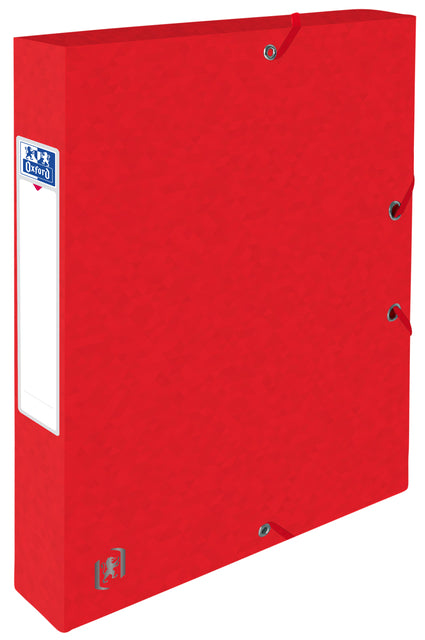 Oxford - elastobox Top File+ rug van 4 cm, rood