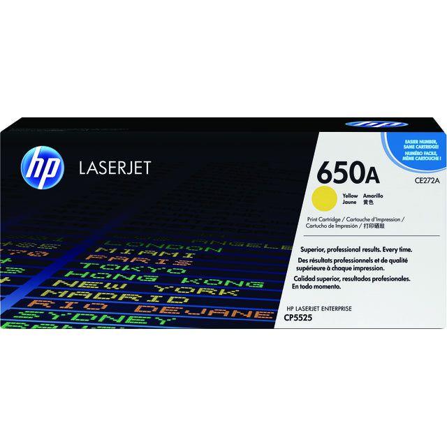 HP - Tonercartridge  ce272a 650a geel