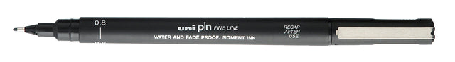 Uni -Ball - Uni Pin Fineliner, point rond, 0,8 mm, noir