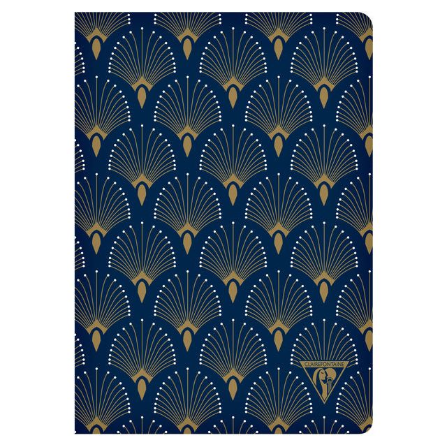 Clairefontaine - Notitieboek neo deco a5 48vel lijn pauw blauw | 6 stuks