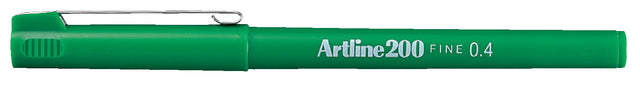 Artline - Fineliner 200 environ 0,4 mm vert | 12 pièces