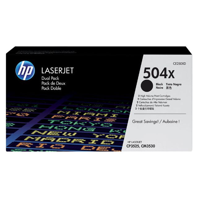 HP - Tonercartridge  ce250x 504x zwart